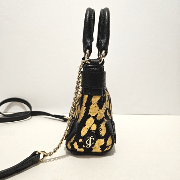 Juicy Couture - Beverly Mini Daydreamer Purse in Black & Gold Leopard Print - Picture 3 of 12